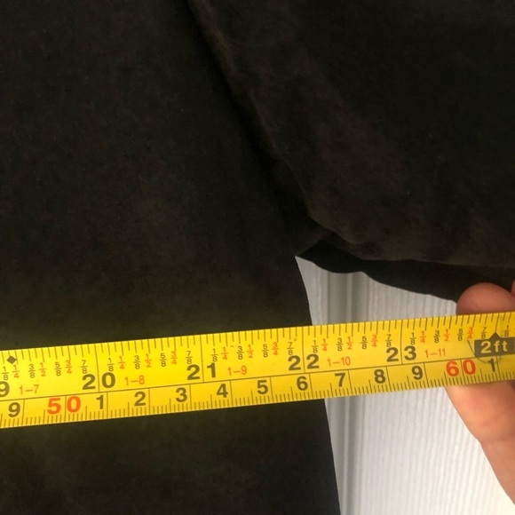 Jones New York Genuine Leather/Suede Faux Fur Barn Coat medium - Picture 11 of 14